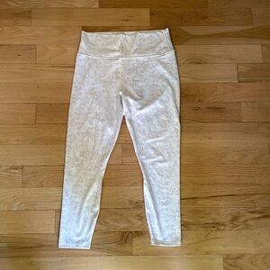 Fabletics Cream Camouflage Leggings